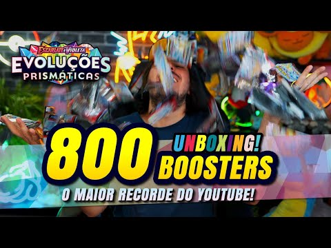 Abrindo 800 BOOSTERS de Evoluções Prismáticas, com Resultados em planilha! Foi traumático?