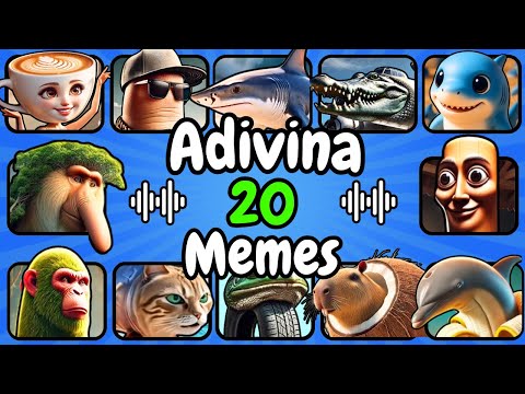 Adivina 20 MEMES De ANIMALES ITALIANOS🤣❤️Brainrot Memes😀Tralalero Tralala🦈Bombardino🐊Vaca Saturno🐮
