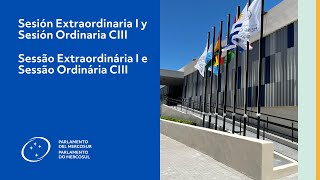 103° Sesión Ordinaria y I Sesión Extraordinaria