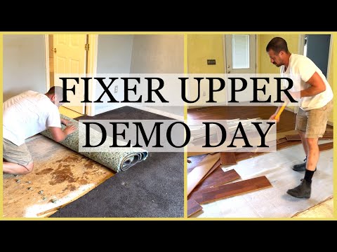 How much of our fixer upper can we demo in 1.5 hours? (Ep. 2 Bungalow on a Budget)