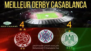 Match complet du meilleur DERBY CASABLANCA الرجاء البيضاوي رمونتادا تاريخية