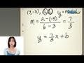 Finding the Equation of a Line in Slope-Intercept Form
