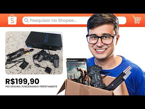 COMPREI um PS2 na SHOPEE (deu certo?)