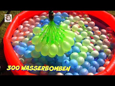 300 Wasserbomben 🎈 und eine Meerjungfrau 🎈 Bunch O Balloons Demo