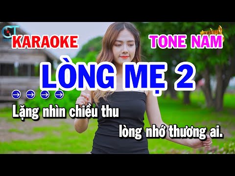 Karaoke Lòng Mẹ 2 – Tone Nam EM Nhạc Sống Rumba