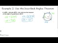 Inscribed Angles and Arcs