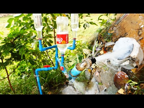 Turn PVC Pipe Vs Drum Pump No Electricity With deep well diy #automobile #freeenergyideas #waterpump