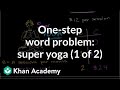 Exploring Variables and Equations through Super Yoga