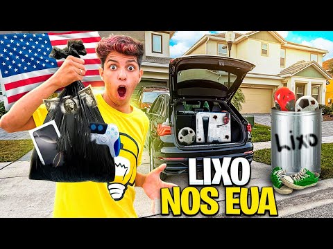 REVISTEI OS LIXOS DOS EUA *Encontrei um vídeo game ?