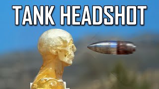 Tank vs Human! Slow Motion Headshot - Ballistic High-Speed