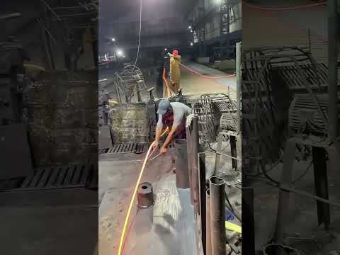 How to make iron rods in iron factory#shorts