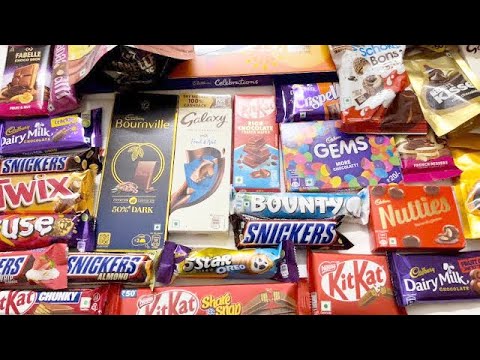 Lots of chocolates opening