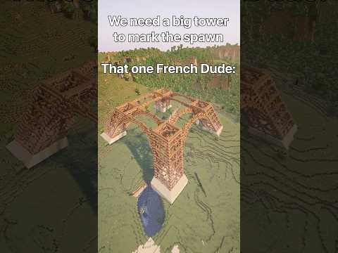 Eiffel Tower Minecraft Timelapse | #minecraftbuilding #minecraft #paris