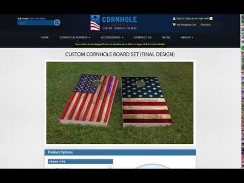 www.CornholeBoards.us Online Design Color Changing Tutorial
