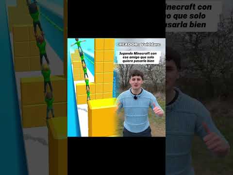 Jugando Minecraft con ese amigo que solo quiere pasarla guay 🤑 [ Fandub Español Latino]