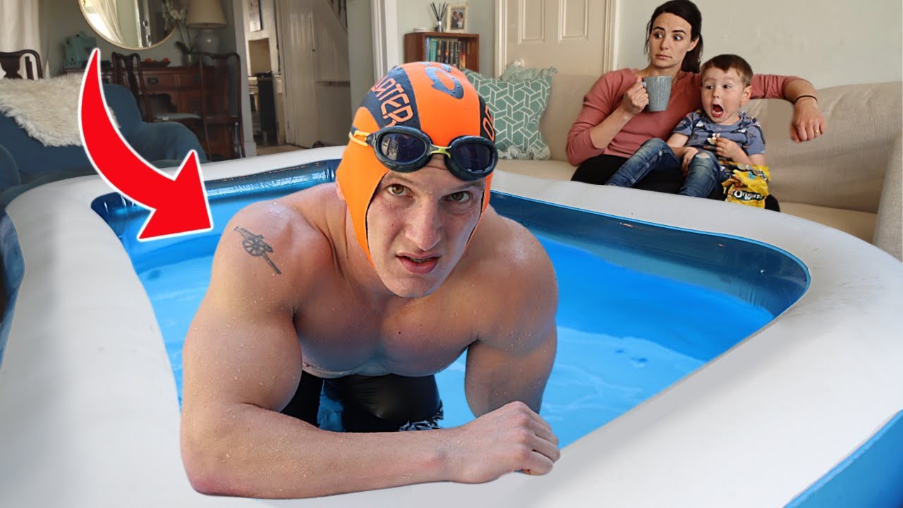 I did a triathlon in my house