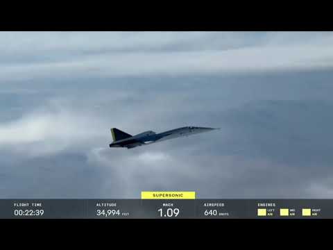 WOW! Boom Aerospace XB-1 Goes Supersonic For The 1st Time!