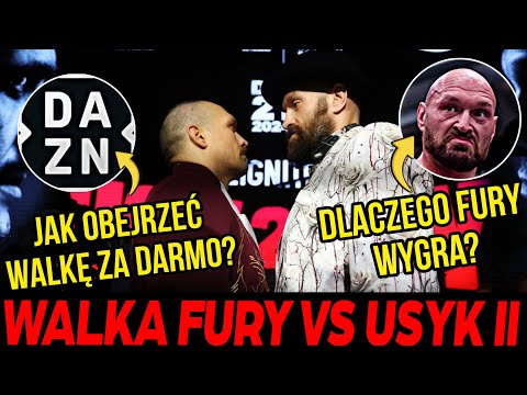 WALKA FURY vs USYK 2 - DLACZEGO FURY WYGRA? | CHORA KASA W GRZE | GDZIE OBEJRZEĆ WALKĘ I ZA ILE?