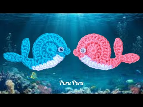 Crochet Whale Applique Tutorial I Crochet Nautical I Pora Pora Crochet