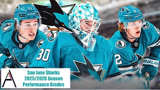 San Jose Sharks 2025/2026 Season Performance Grades