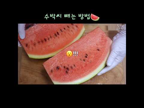 수박 씨 빼는 방법
