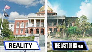 The Last of Us Part I Remake - In-Game Graphics vs Real-Life Locations Video Comparison
