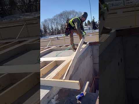 Trick/helper nails are the best……Finally getting to build some walls on site again,