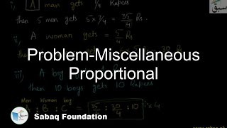 Problem-Miscellaneous Proportional