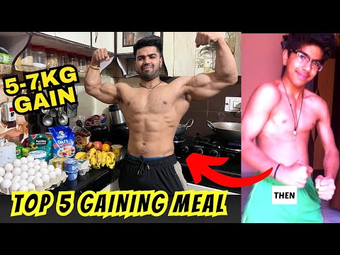 TOP 5 GAINING DIET| 5-7KG WEIGHT GAIN DIET✅ 100% RESULT