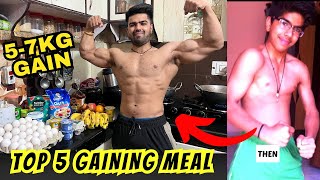 TOP 5 GAINING DIET| 5-7KG WEIGHT GAIN DIET✅ 100% RESULT