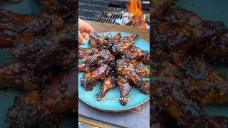 Honey Lemon Pepper Smoked Wings Recipe (In Description)