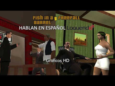 GTA San Andreas - Misiones 85 y 86 con Audio en ESPAÑOL | Pez en un barril y Caída libre