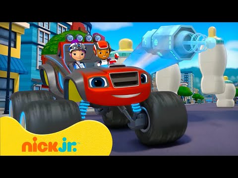 بليز والشاحنات العملاقة | 90 دقيقة من Blaze باستخدام STEM في المهام والإنقاذ! | Nick Jr. Arabia