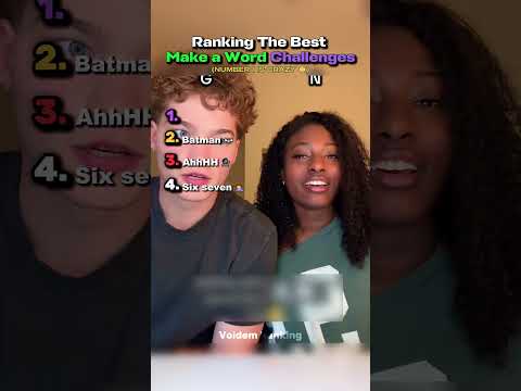Ranking The Best Make a Word Challenge Moments
