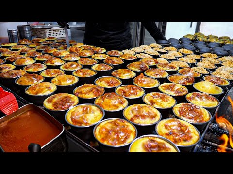 하루 5,000개 완판?! 3초에 1개씩 팔리는 역대급 매운맛 중화 짬뽕빵 Extreme Spicy Egg Bread l Korean street food