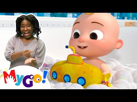 Bath Song  + More | MyGo! Sign Language For Kids | CoComelon - Nursery Rhymes | ASL