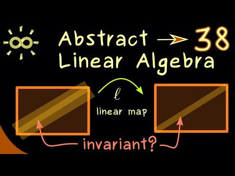 Abstract Linear Algebra 38 | Invariant Subspaces [dark version]