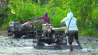 Walking Tractors Versatile Walk Behind Agricultural Machines Used to Prepare Fields for Planting