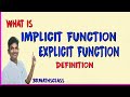 Implicit and Explicit Functions Concepts