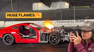 TURBO V12 FERRARI INSANE FLAMES WITH ANTI-LAG!!