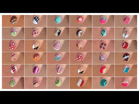 35+ Easy nail art designs for short nails || Nail art without tools compilation