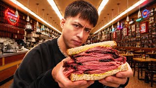 La gente hace HORAS de FILA por este SANDWICH… ¿realmente vale la pena? | KATZ NY 🇺🇸🥪