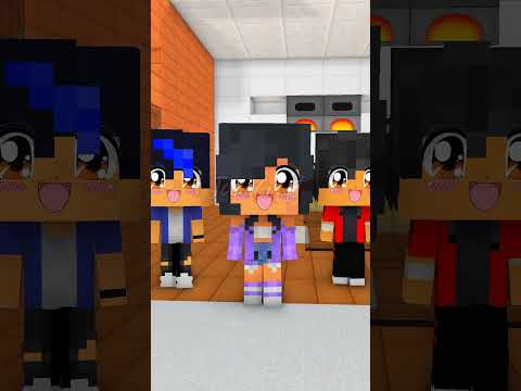 APHMAU, EIN, AARON | CHICKEN WINGS MEME DANCE #shorts #minecraftshorts #minecraftanimation