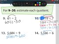 Estimating Quotients in Mental Math