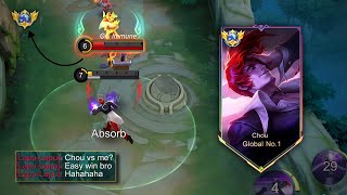 HOW TO DESTROY LAPU-LAPU USER IN EXP LANE USING CHOU? | 99% Winrate Strategy Gameplay
