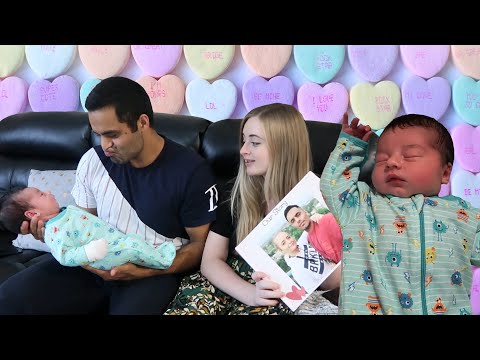 READING OUR NEWBORN BABY A BEDTIME STORY | OUR LOVE STORY!