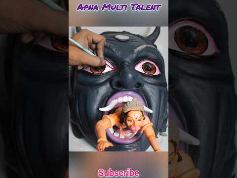 Hanuman chalisa || Hanuman murti making with sursa #Shorts