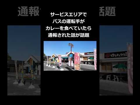 サービスエリアでバスの運転手がカレーを食べていたら 通報された話が話題 #shorts
