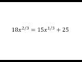 Solving Cubic Equations and Quadratics