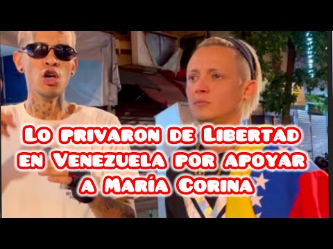 Lo priv4ron de libertad por cantar para María Corina